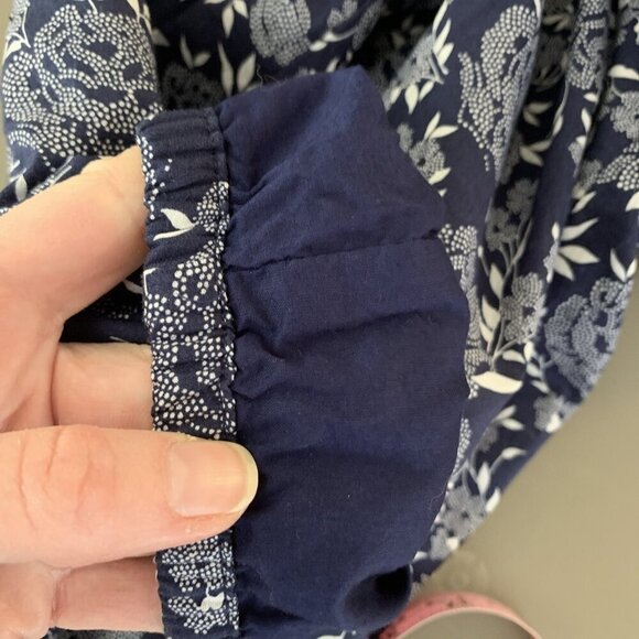 Janie & Jack Girls 3 3T Romper Jumpsuit Navy Blue Ruffle Summer Spring - Picture 16 of 16